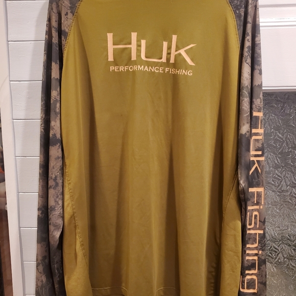 Huck Fishing Icon Camo Long Sleeve Southern Tier Shirt xl - Picture 1 of 5